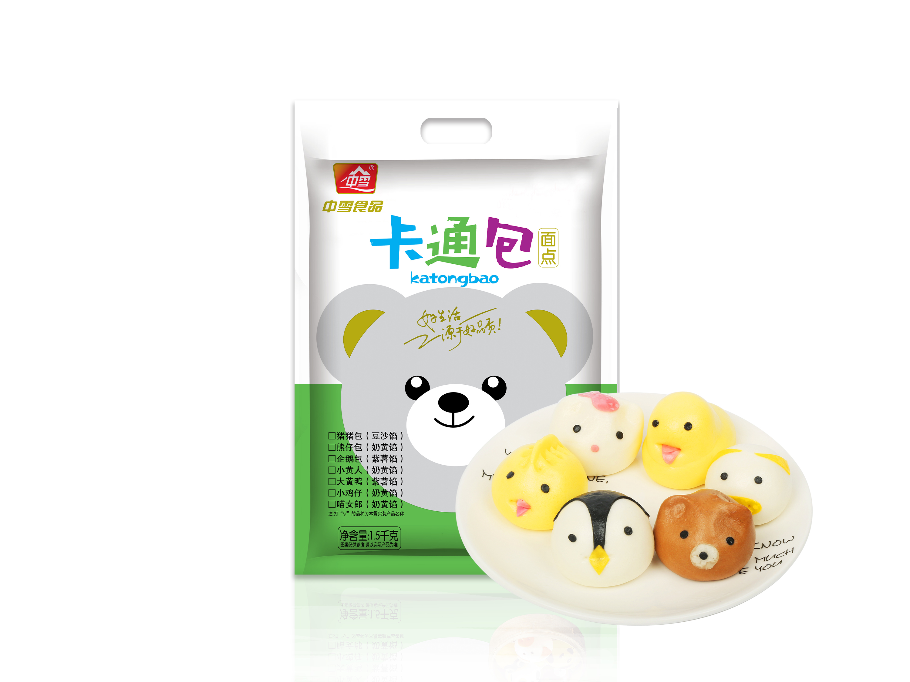 中雪1500克卡 通包